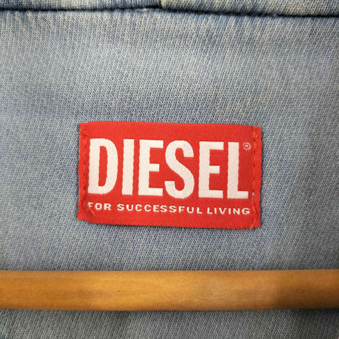 ディーゼル DIESEL D-GIR-NE トラックデニムフーディー ジップアップパーカー メンズ import:XS